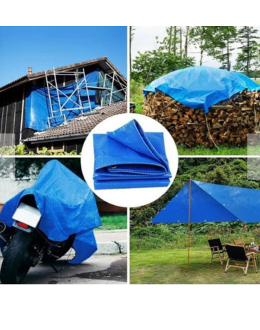 Carpa Lona Impermeable con Ojal x 3 Unds. Medida: 10 x 12 mt aprox.