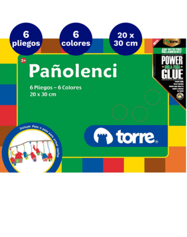 4 Carpeta Con Paño Lenci 6 Colores 6 Laminas Torre