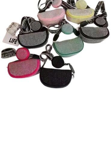 Cartera Cruzada con Tacha x 6 Unds.