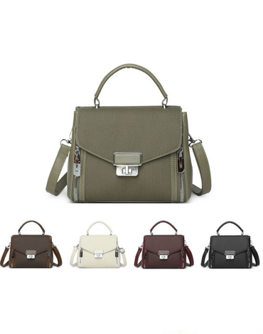 Cartera de Eco Cuero Colores Surtidos x 6 Unds. Medida: 21 x 11 x 17 cm aprox.