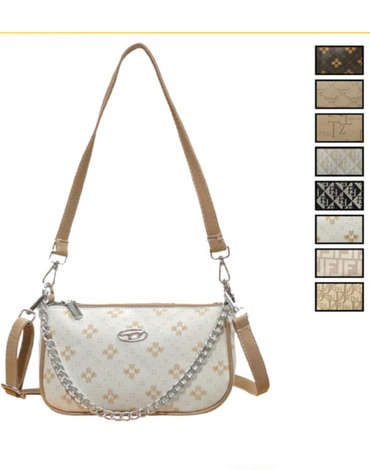 Cartera de Eco Cuero Colores Surtidos x 6 Unds. Medida: 27 x 7 x 13 cm aprox.
