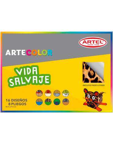6 Set de Cartulina ARTEL.Medidas: 26,5 x 37,5 cm aprox.(1 Set Trae: 16 Diseños 8 Pliegos)