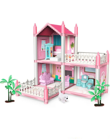 Casa de Muñeca con Muebles x 6 Unds.Medida:15 x 18 cm aprox.