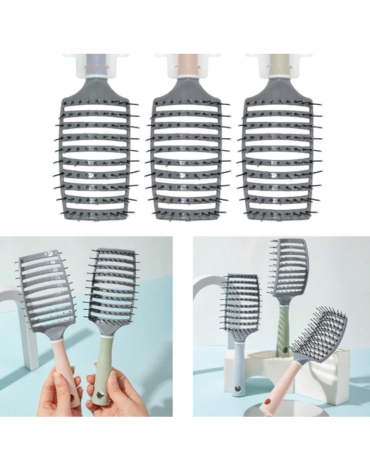 Cepillo Anti Frizz Colores Surtidos x 12 Unds. Medida: 23.5 x 7 cm aprox.