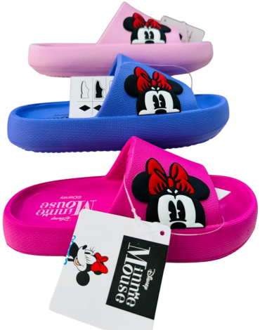 Pantina Minnie Clásica Colores Surtidos x 36 Pares. Tallas: 30 a la 35