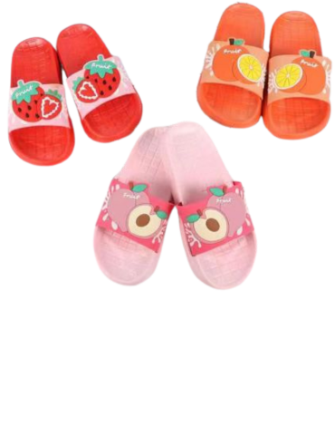 Chalas de Mujer con Diseño de Futas x 36 Pares. Talla: 36  al 41