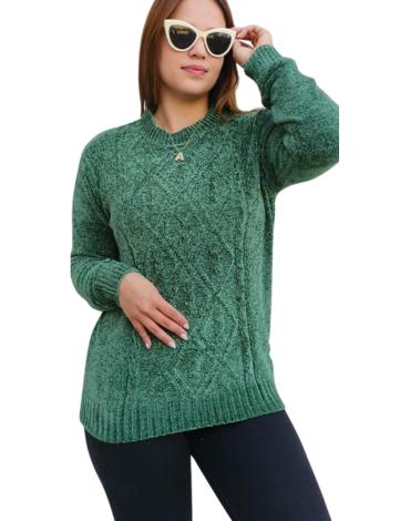Chaleco Dama Chenille Colores Surtidos x 12 Unds.Talla: Estándar