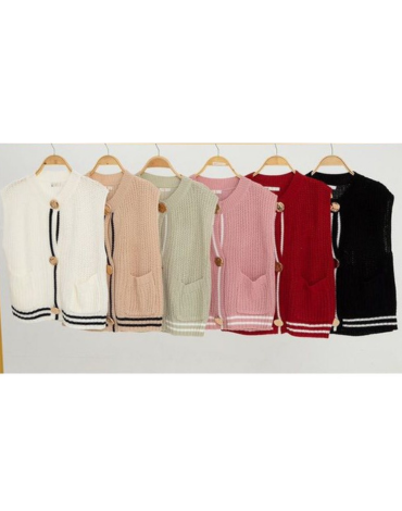 Chaleco Dama Colores Surtidos x 12 Unds.Talla: S / M - L /XL