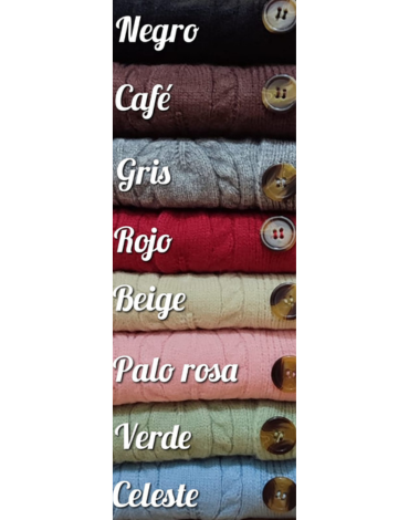 Chaleco Lanilla de Mujer Color Surtidos x 6 Und. Talla: Estándar