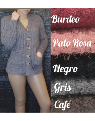 Chaleco Peludito de Mujer Colores Surtidos x 6 Unds.Talla : Estándar