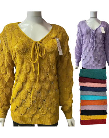 Chaleco de Mujer Hilo Colores Surtidos x 12 Unds.Talla: Estándar (XL / XXL)