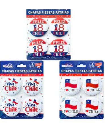 10 Set Chapa de Chile.Medida: 7.5 cm aprox.(1 Set Trae: 2 PCS)