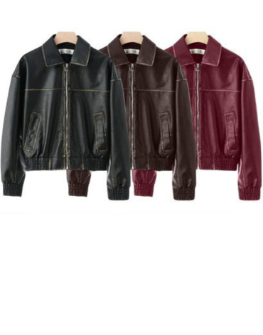 Chaqueta Eco Cuero Prelavado Colores Surtidos x 16 Unds.Talla: XS - S - M - L