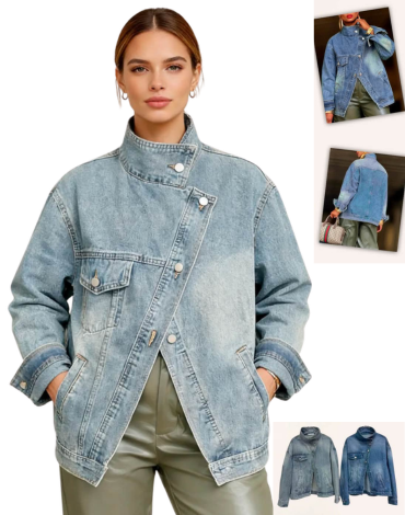 Chaqueta Mujer Jeans Colores Surtidos x 12 Unds.Talla : S - M - L