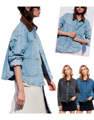 Chaqueta de Jean Mujer Colores Surtidos x 12 Unds.Talla: S - M - L