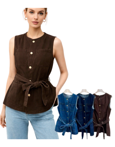 Chaqueta de Jean Mujer Colores Surtidos x 12 Unds.Talla: S - M - L