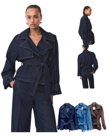 Chaqueta de Mujer Jeans Colores Surtidos x 12 Unds.Talla: S - M - L