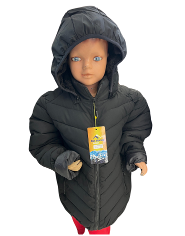 Parka de Niño con Chiporro Color Único x 4 Unds. Talla: 8 a la  16