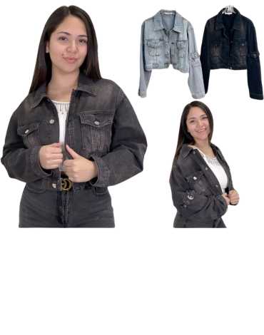 Chaqueta Cazadora Biker Colores Surtidos x 12 Unds.Tallas : S - M - L