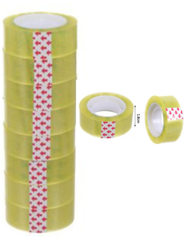 6 Set de Cinta Scotch 18 MM (1 Set Trae: 8 PCS)