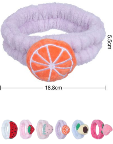 Cintillo de SPA Colores Surtidos x 12 Unds.Medida: 18.8 x 5.5 cm aprox.