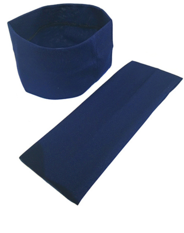 Cintillo Stretch Grande Azul Marino x 48 Unds.Medida : 7 cm aprox.
