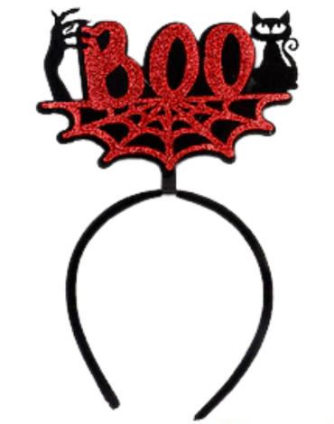 Cintillo Telaraña de Halloween x 12 Unds.Medida: 16 x 27 cm aprox.