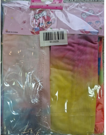 Cintillo  Elasticado Tie Dye  Colores Surtidos x 36 Unds.