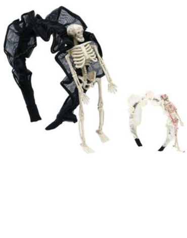 Cintillo de Halloween Esqueleto x 12  Unds.