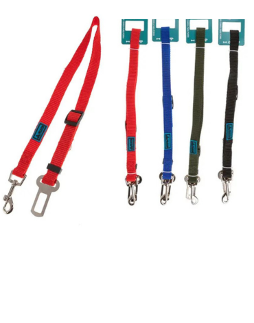 Cinturón de Seguridad  para Mascota x 12 Unds. Medidas: 2.5 x 40 cm a 70 cm aprox