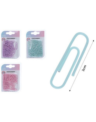 24 Set de Clips de Colores (1 Set Trae: 35 PCS) Medida: 3 cm aprox.