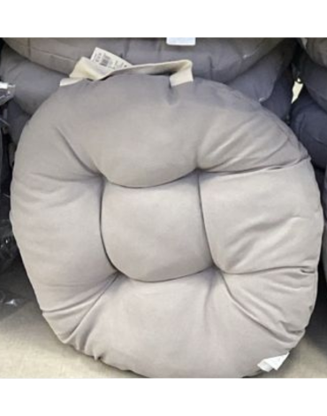 Cojín para Silla Redondo Gris x 6 Unds.Medida: 40 x 40 x 6 cm aprox.