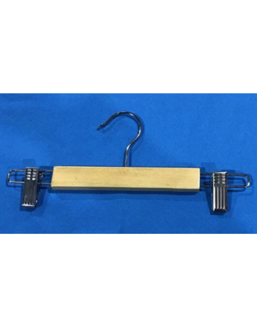 Colgador Madera con Pinzas x 20 Unds. Medida: 28 cm aprox.