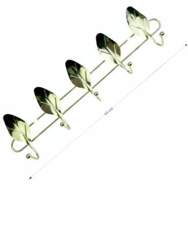 Colgadores de Metal  en Forma de Hoja x 6 Unds.Medida: 44 cm aprox.