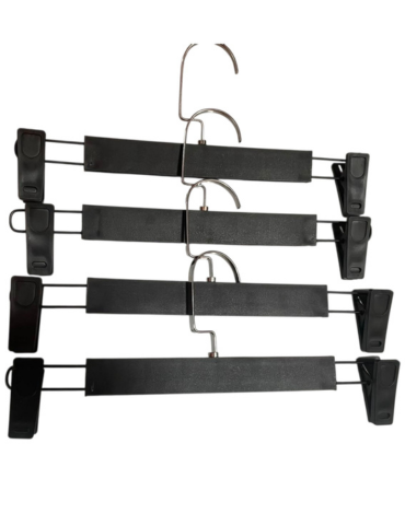 Colgadores para Pantalón con Pinzas de Plástico x 12 Unds.