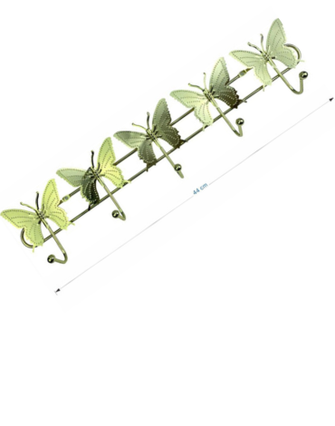Colgadores de Metal en Forma de Mariposa x 6 Unds.Medida: 44 cm aprox.