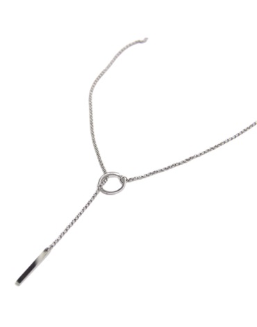 Collar de Acero Argolla y Barra x 12 Unidades.