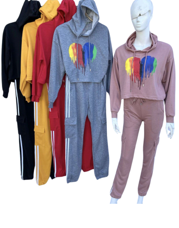 Conjunto Buzo de Mujer Delgado Colores Surtidos x 20 Unds. Tallas: M / L- XL / 2XL