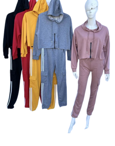 Conjunto Buzo de Mujer Delgado Colores Surtidos x 20 Unds. Tallas: M / L- XL / 2XL