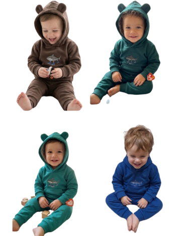 Conjunto Buzo de Niño con Chiporro Colores Surtidos x 12 Unds. Talla: 1 - 2 - 3 - 4 años.