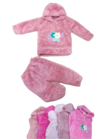 Conjunto Plush de Niñas x 4 Unds. Talla: 1 - 2