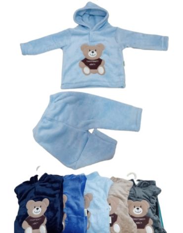 Conjunto Plush de Bebe x 4 Unds. Talla: 1 - 2