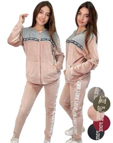 Conjunto Deportivo de Plush para Dama x 12 Unds. Tallas: S / M - L / XL
