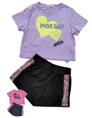 Conjunto de Niña Colores Surtidos x 15 Unds.Talla: 8 - 10 - 12 - 14 - 16