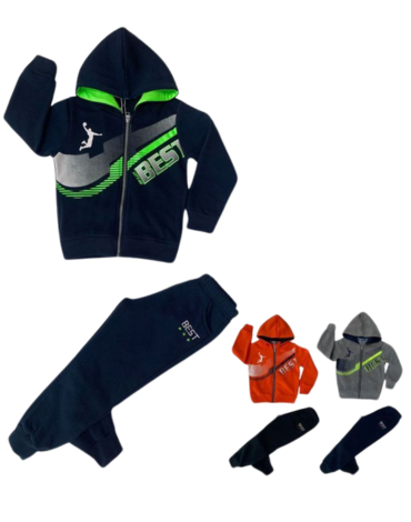 Conjunto Buzo de Niño x 15 Unds. Tallas: 4 - 6 - 8 - 10 - 12