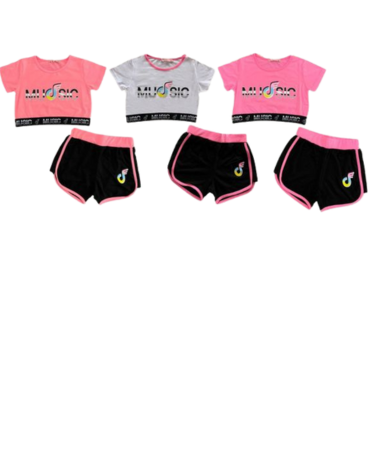 Conjunto de Niña Colores Surtidos x 15 Unds.Talla:4 - 6 - 8 - 10 - 12
