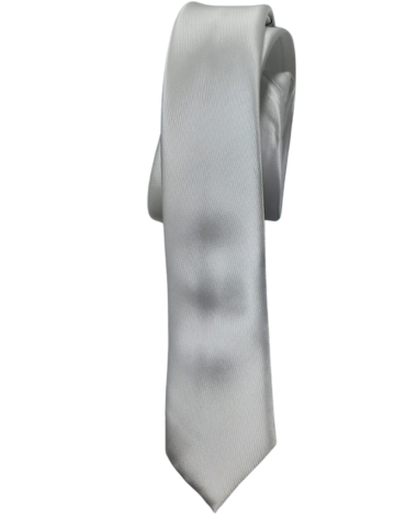 Corbata de Hombre Color Blanco x 12 Unds. Medida:1.50 x 4.5 cm aprox.