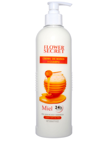 Crema de Cuerpo y Manos con Aroma Miel 500 ML x 4  Unds.
