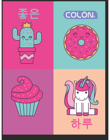 Cuaderno Universitario Mix 100 Hojas 7 Mm Colon x 10 Unds.