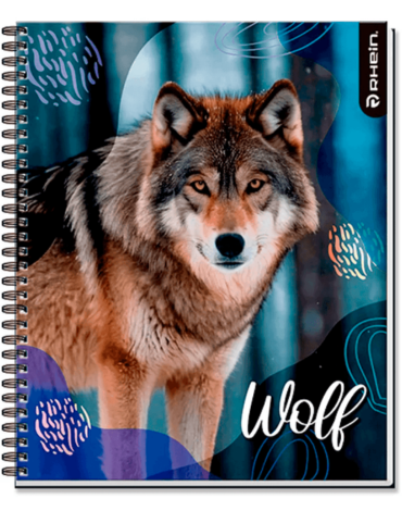 Cuaderno Universitario Wild Life 100 Hojas Cuadros 7 Mm Diseño 2 Rhein x 10 Unds.